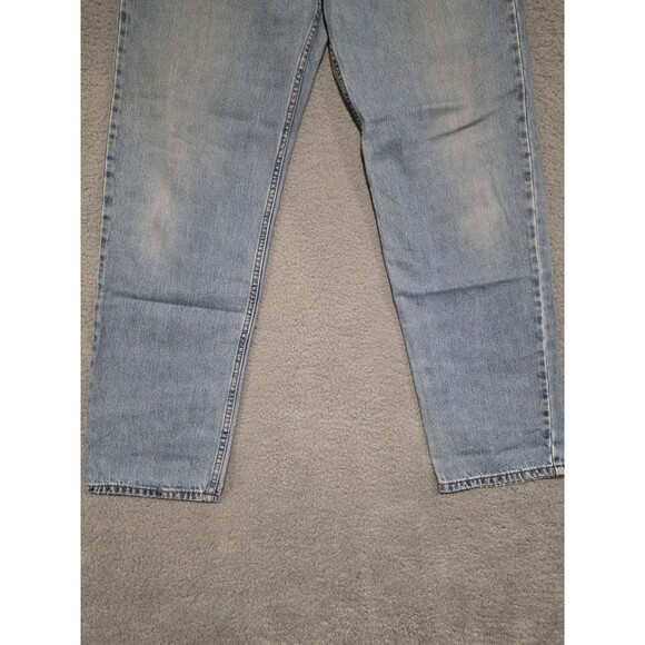 Levis 550 Jeans Mens 34x32 Blue Relaxed Fit Tapered Leg Light Wash Cotton - Picture 5 of 9